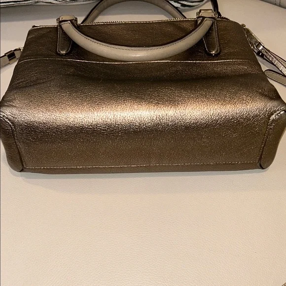 Coach Borough Leather Satchel in Metallic Bronze - Picture 10 of 12